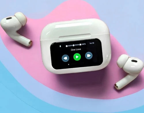 A9 Pro Wireless AirPods with digital LED display, Bluetooth connectivity, deep bass, noise reduction, and smart touch controls. Features a compact charging case, long battery life, and an ergonomic design for a premium audio experience." 🎧🔋







